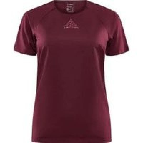 craft pro trail women s short sleeve jersey bordeaux