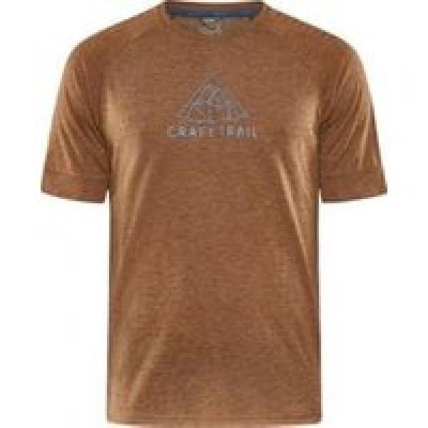 craft adv trail wool short sleeve t shirt brown