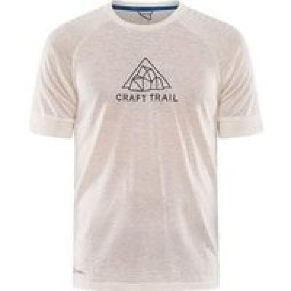 craft adv trail wool short sleeve t shirt white