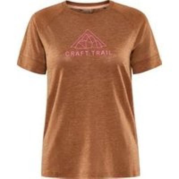 craft adv trail wool women s short sleeve t shirt brown