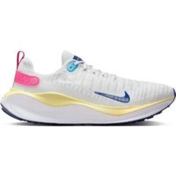 nike reactx infinity run 4 wit blauw roze hardloopschoenen