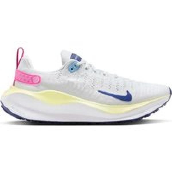 nike reactx infinity run 4 wit blauw roze dames hardloopschoenen