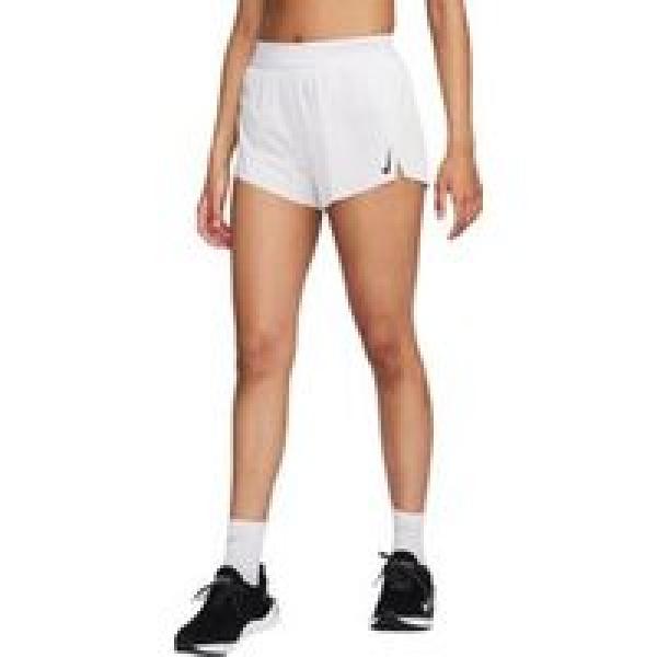 nike women s dri fit adv aeroswift 3in white split short