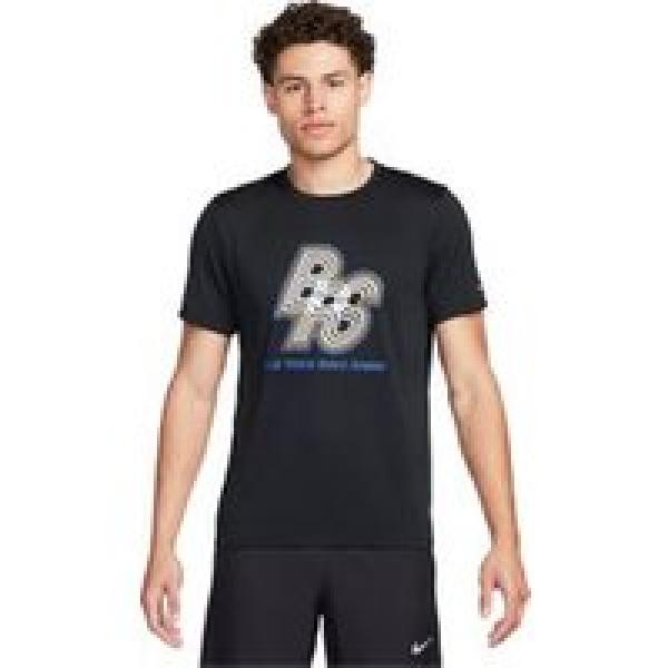 nike rise 365 brs short sleeve jersey black blue