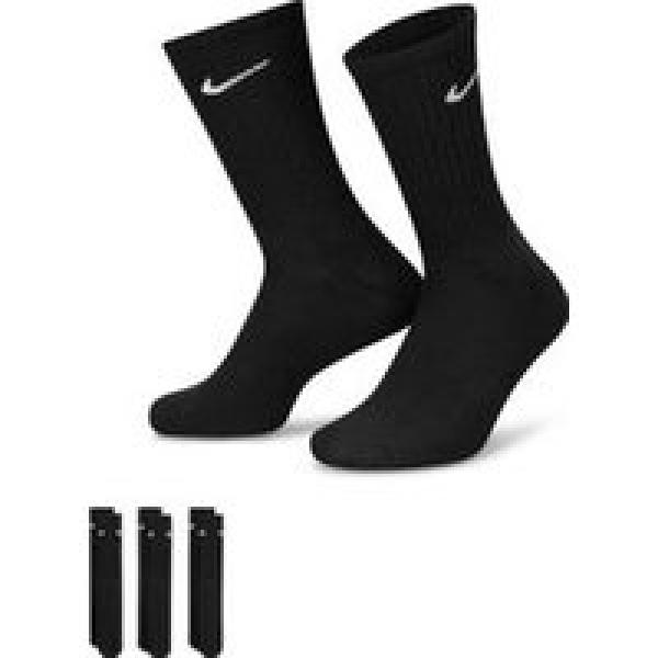 nike everyday cushioned unisex black socks x3