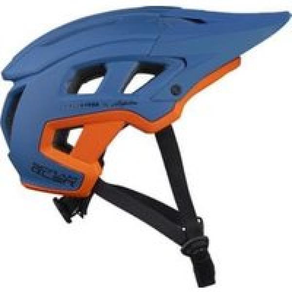 kenny scrambler kinderhelm blauw oranje