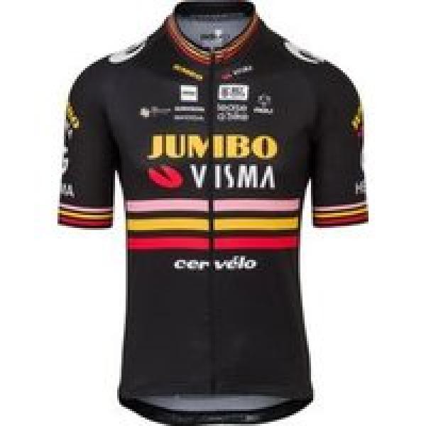 team jumbo visma agu triple victory short sleeve jersey zwart