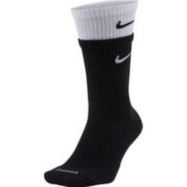 nike everyday plus cushioned socks black white unisex