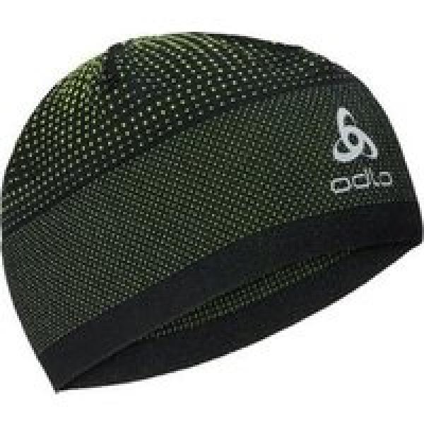 odlo velocity ceramiwarm beanie zwart geel unisex