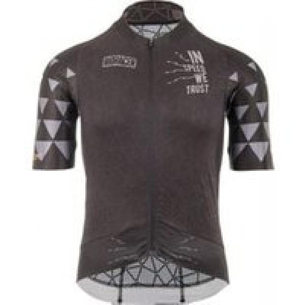 bioracer speedwear concept stratos gr short sleeve jersey in speed we trust black grey