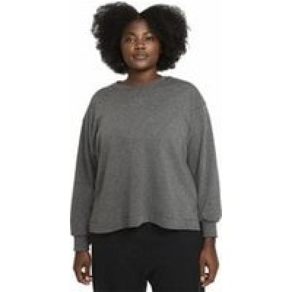 nike yoga dames sweatshirt grijs