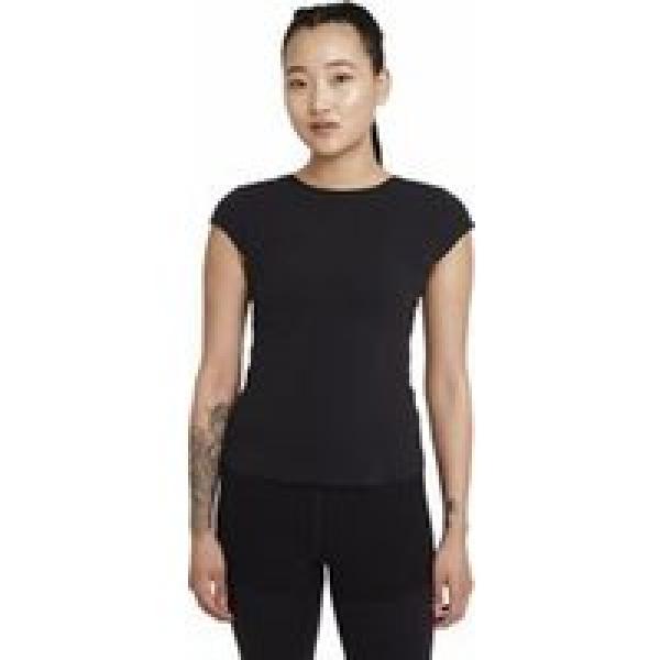 nike yoga luxe short sleeve jersey black women s