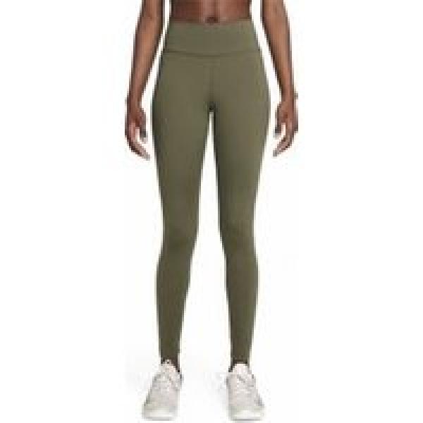 nike dri fit one green women s long tights