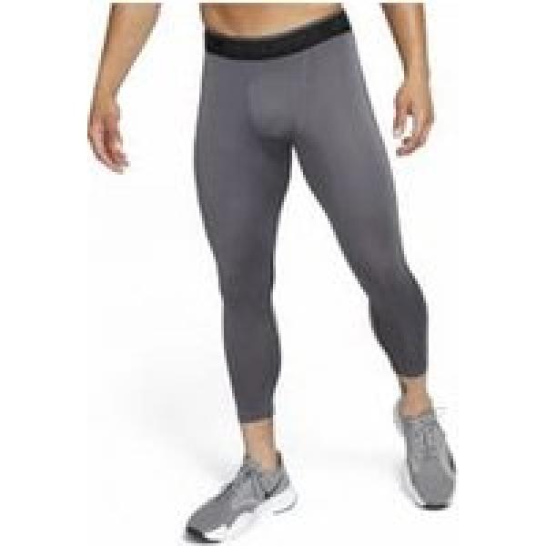 nike pro dri fit grey 3 4 tights