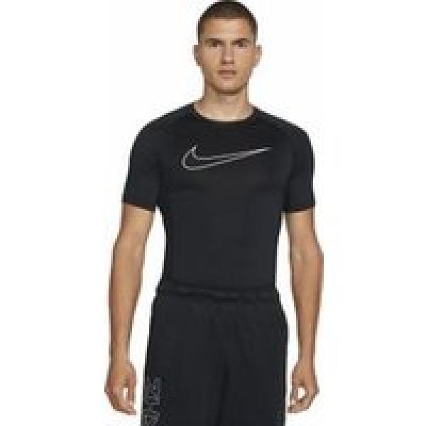 nike pro dri fit korte mouw compressieshirt zwart