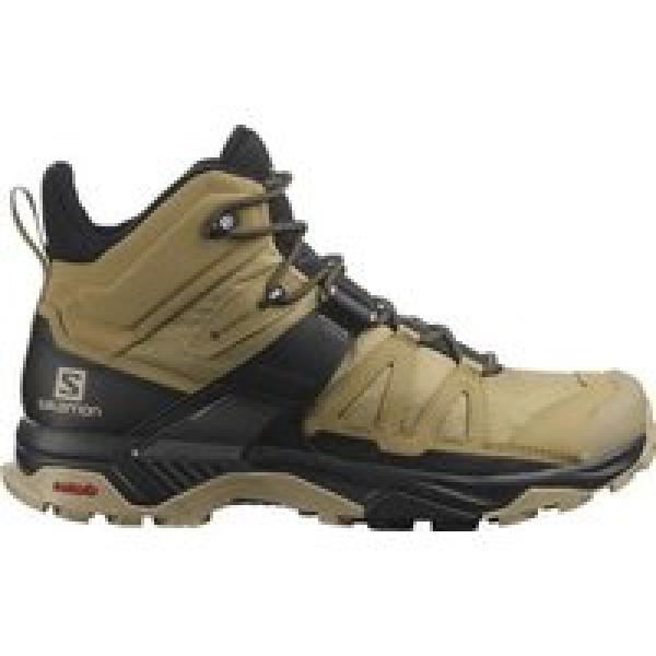 salomon x ultra 4 mid gtx beige zwart herenwandelschoenen