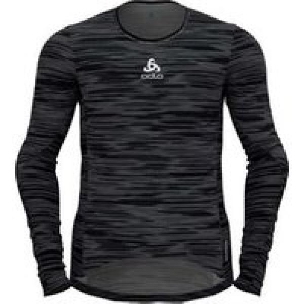 odlo zeroweight ceramiwarm long sleeve jersey grey black