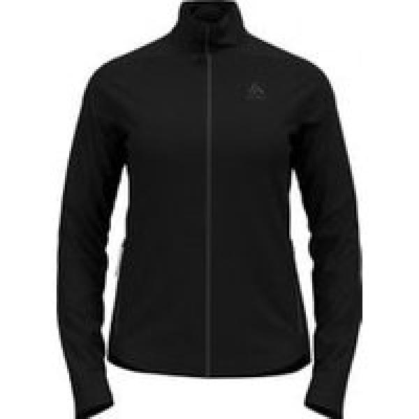 odlo berra women s black zip fleece jacket