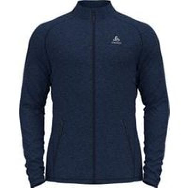 odlo fli blue fleece top zip jacket