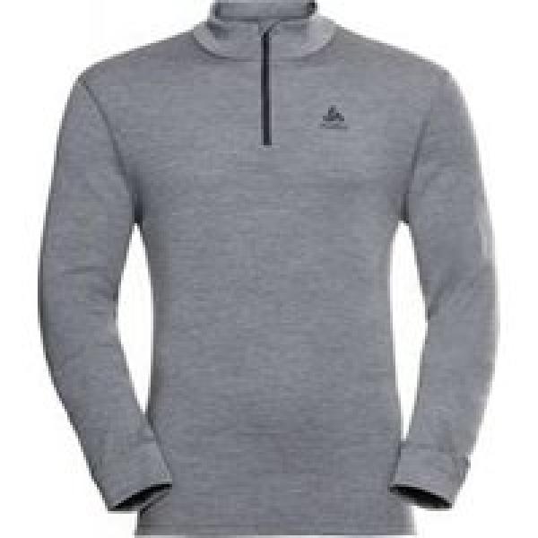 odlo merino 260 grey long sleeve 1 2 zip jersey