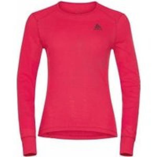 odlo women s active warm eco long sleeve shirt red