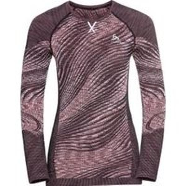 odlo women s blackcomb eco long sleeve jersey pink