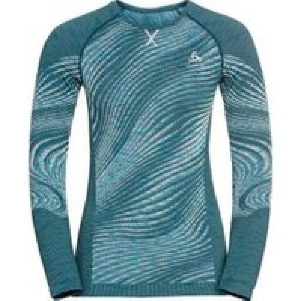 odlo blackcomb eco women s long sleeve jersey green