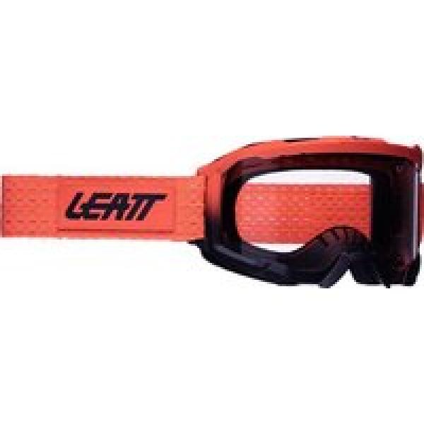 leatt velocity 4 0 mtb goggle coral 83 clear shield