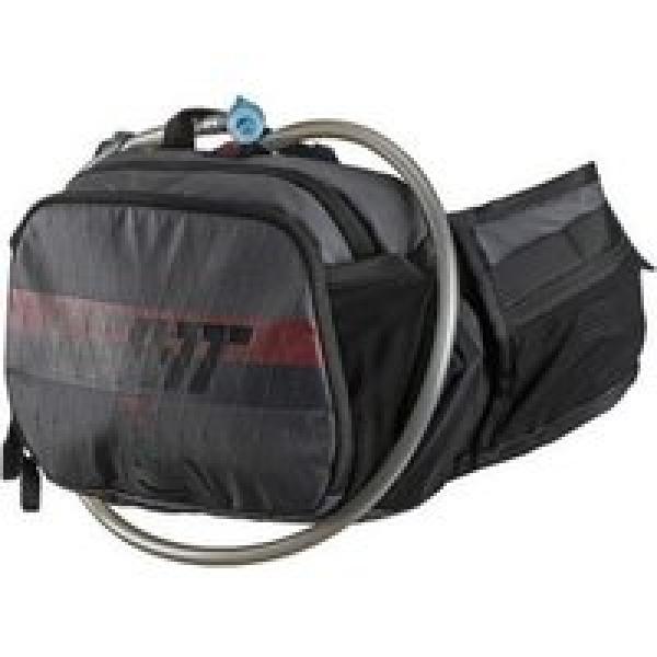 leatt core 1 5 hydration belt graphite black red