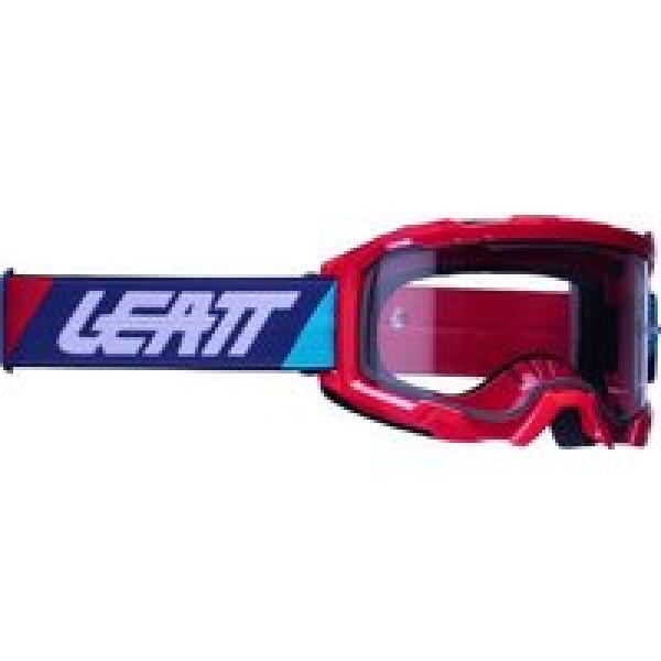 leatt velocity 4 5 goggle red 83 clear lens