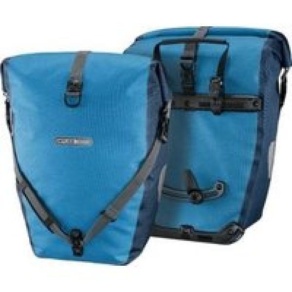 paar ortlieb back roller plus 40l dusk blue denim bagagetassen