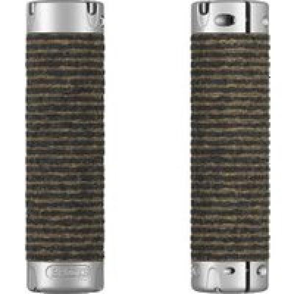 paar brooks plump leather grips 130 130mm zwart