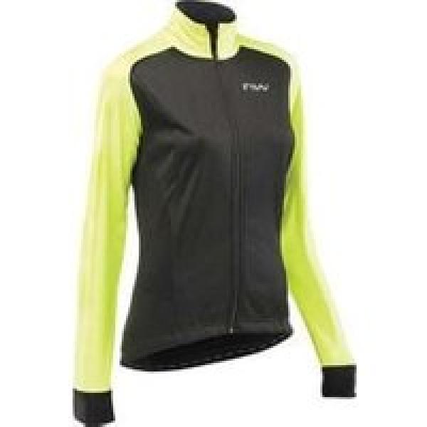 northwave reload sp women s waterproof jacket black yellow fluo