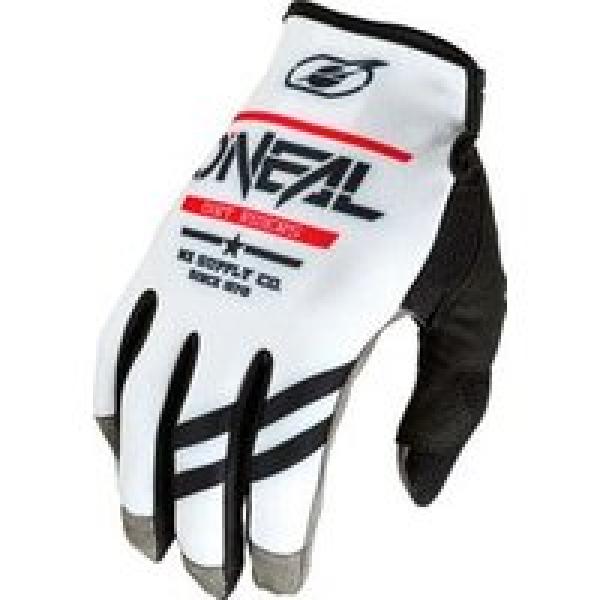 o neal mayhem squadron v 22 lange handschoenen wit zwart