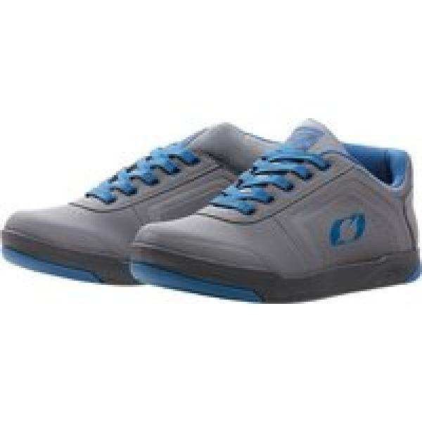 paar o neal pinned pro flat pedal v 22 mtb schoenen grijs blauw