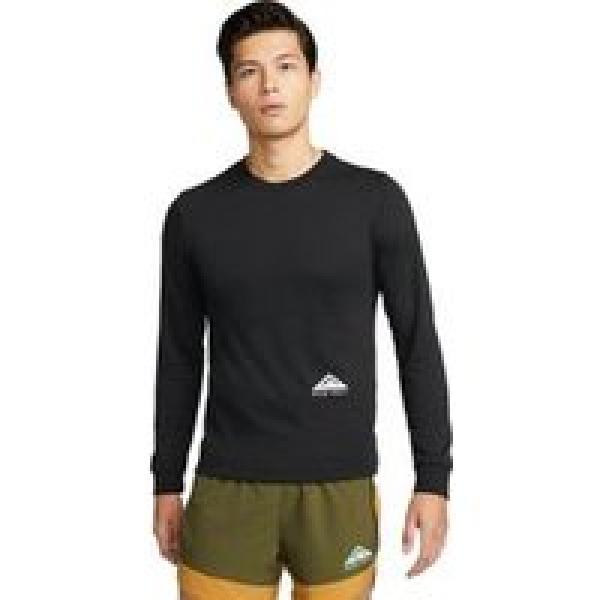 nike dri fit trail long sleeve jersey zwart