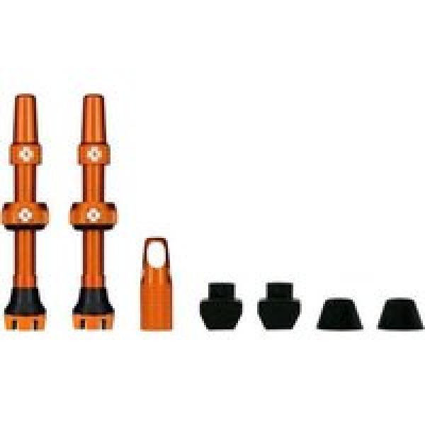 tubeless valves muc off v2 44mm orange