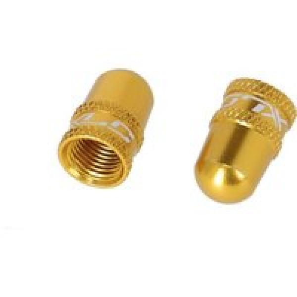 paar xlc pu x16 schrader valve plugs gold