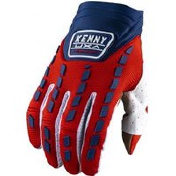 kenny titanium lange handschoenen rood blauw