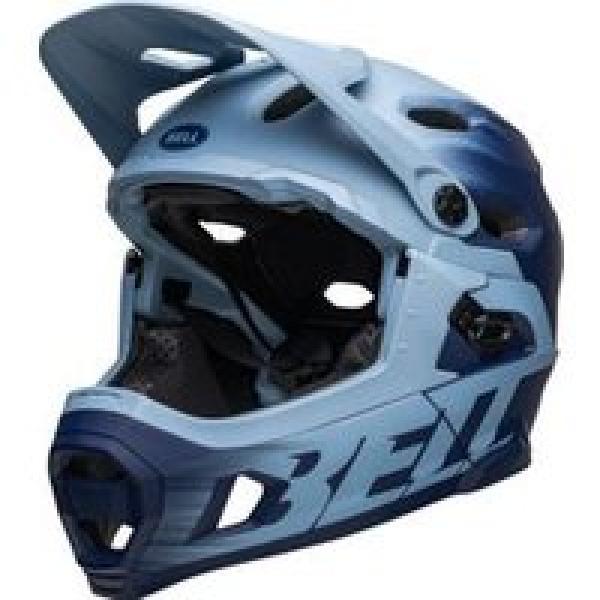 bell super dh mips removable chinstrap helm blue 2022