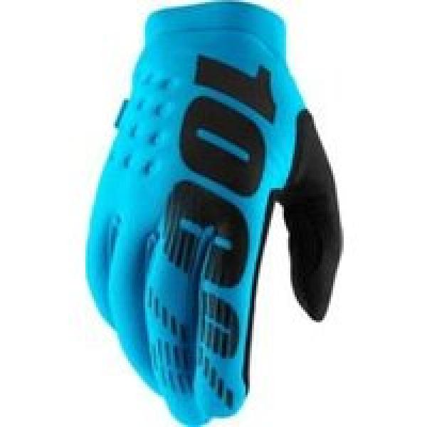 100 brisker turquoise blue long gloves