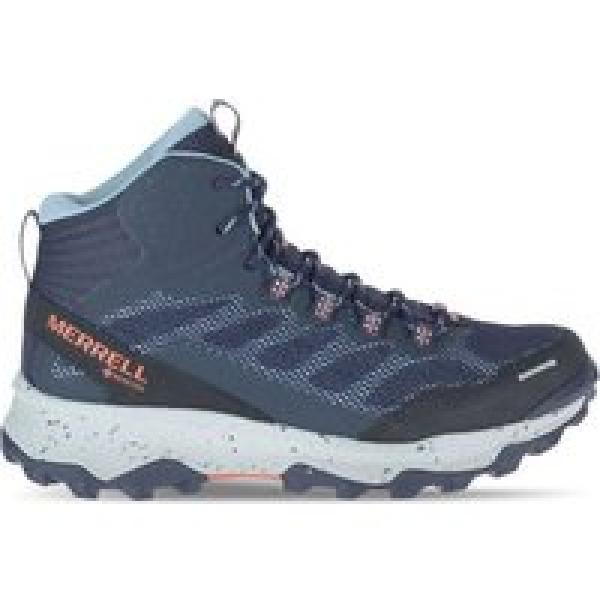 merrell speed strike mid gtx women s hiking shoes blue