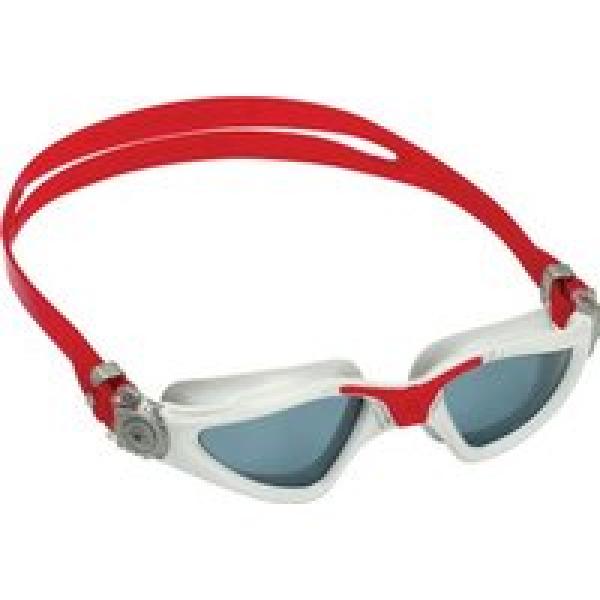 aquasphere kayenne grey red swim goggles grey lens