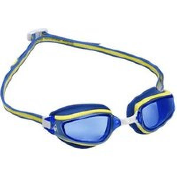 aquasphere fastlane blue yellow swim goggles blue lenses