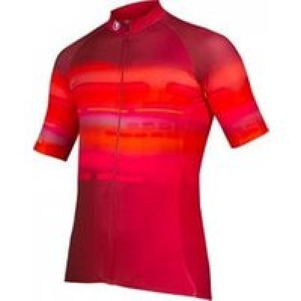 endura virtual texture korte mouw jersey rood