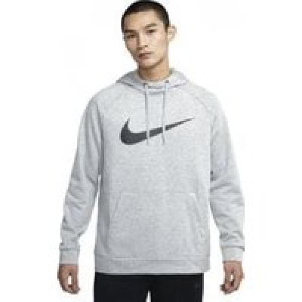 nike dri fit training hoodie grijs