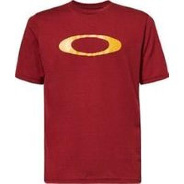 oakley o bold ellipse short sleeve t shirt red