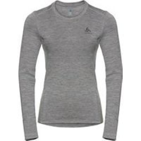 odlo merino 200 long sleeve jersey grijs dames