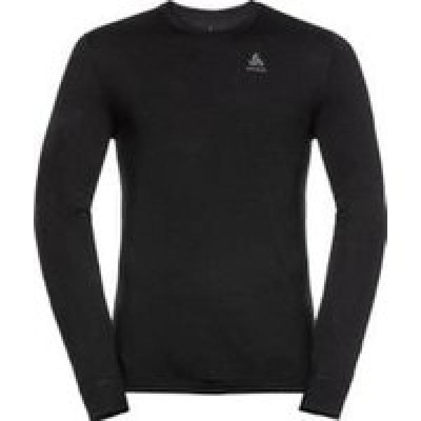 odlo merino 200 long sleeve jersey zwart