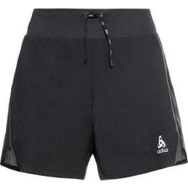 odlo axalp trail 6in 2 in 1 shorts zwart dames